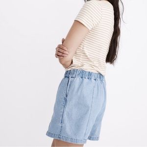 Madewell Denim Easy Pull-On Shorts in Rathmore Wash / MEDIUM